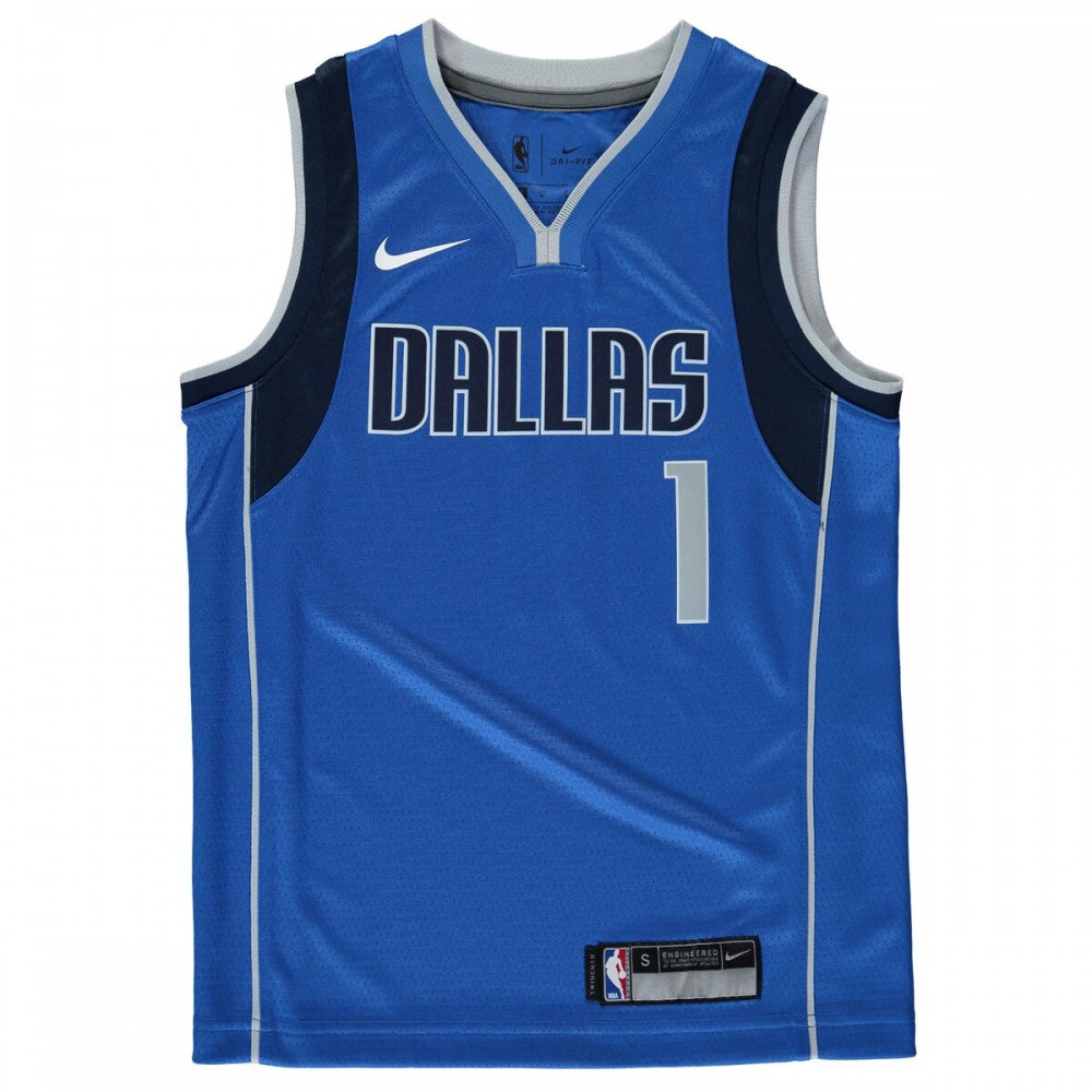 Dennis Smith Dallas Mavericks Youth Swingman Jersey Blue - Icon Edition-Pro Kit Vault | Brand New 26/27 Sports Jerseys